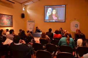 Video conferencia con Catalina Botero, de la OEA